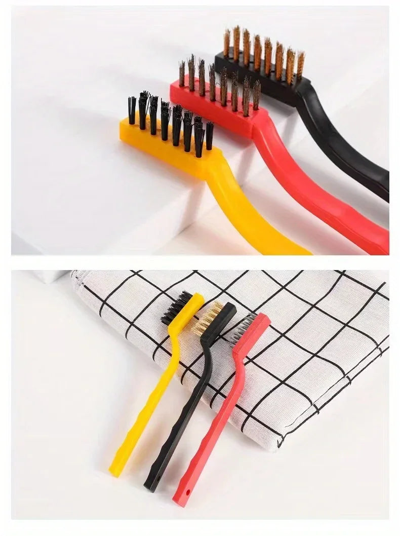 Nylon And Steel Wire Long Handle Kitchen Cleaning Brush Set