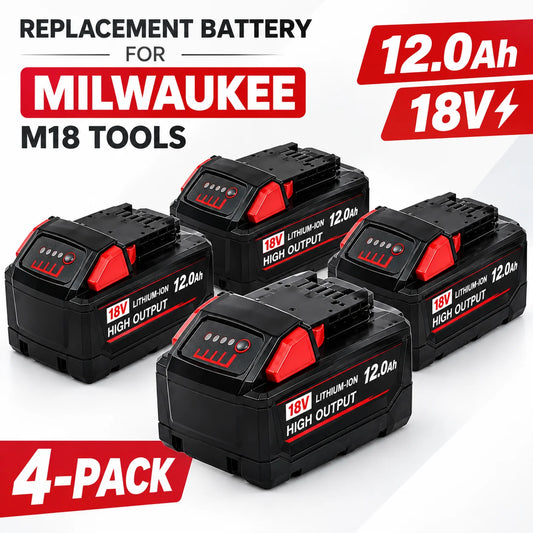 M18 Replacement Battery Compatible With Milwaukee Power Tools