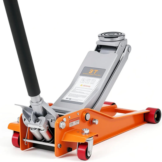 HiMISS Hydraulic Racing Floor Jack With Dual Piston Quick Lift
