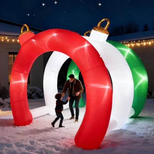 SHXI Christmas Inflatable Ornament Tunnel Arch Outdoor Decor