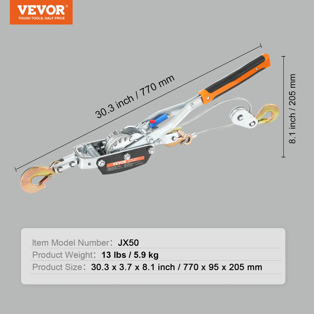 SucceBuy 5T Come Along Ratchet Cable Puller
