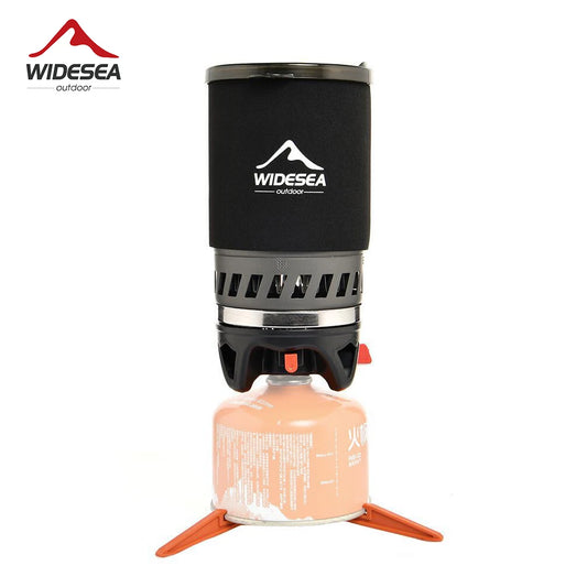 Widesea Portable Cookware Set With Heat Exchanger Propane Stove