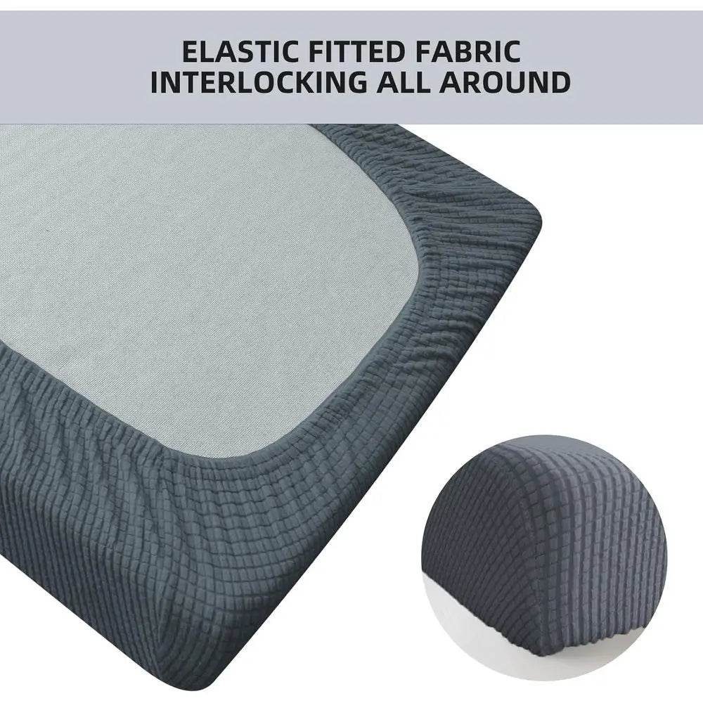 Premium Washable Stretchable RV Dinette Cushion Covers Set