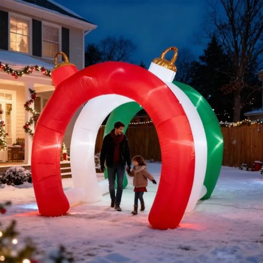 SHXI Christmas Inflatable Ornament Tunnel Arch Outdoor Decor