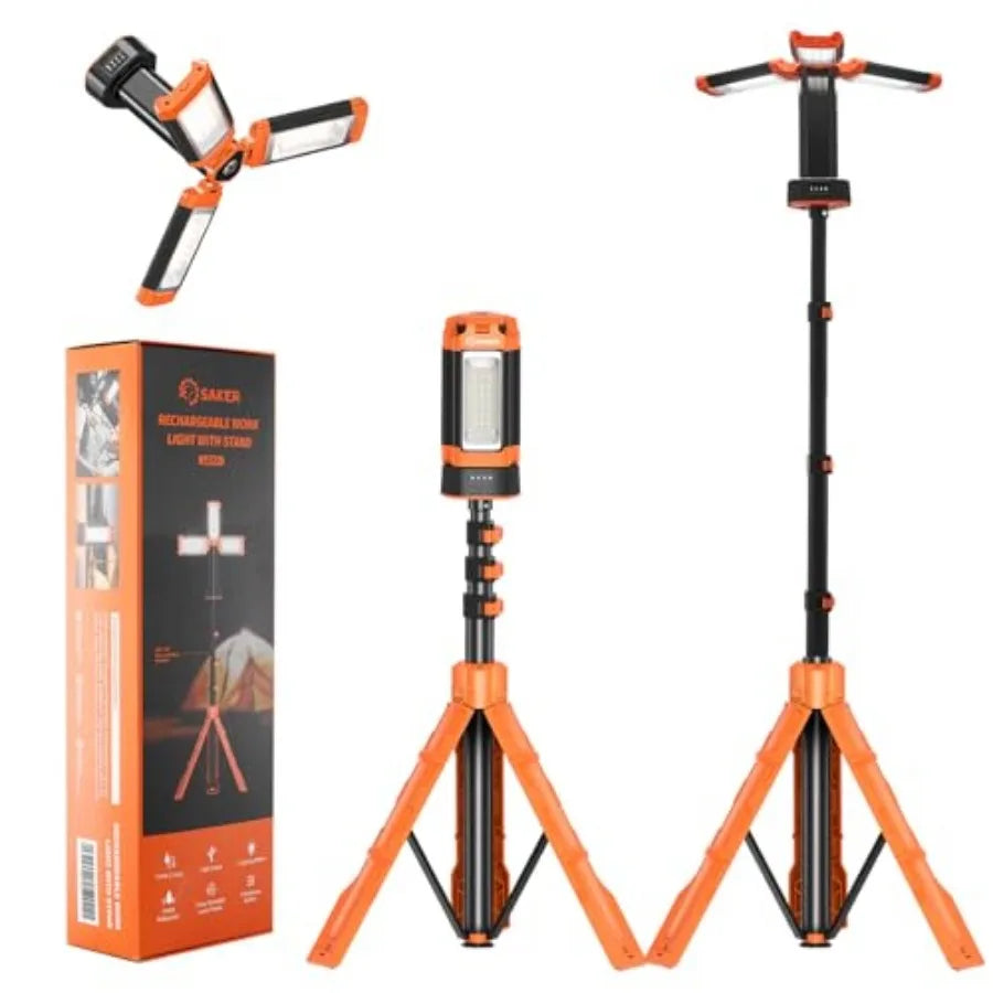 Portable Camping Lantern With Stand And Rechargeable Battery