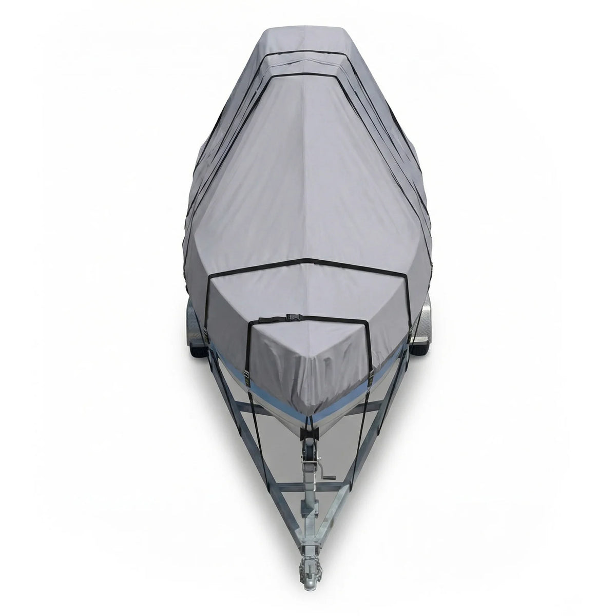 TTop Boat Cover With Motor Protection And Adjustable Straps
