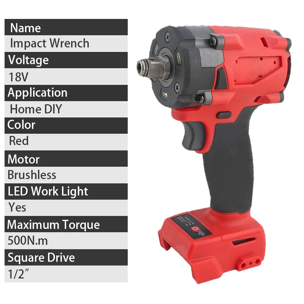 4-Speed Brushless Cordless Impact Wrench, 1/2-Inch Drive, Tool Only