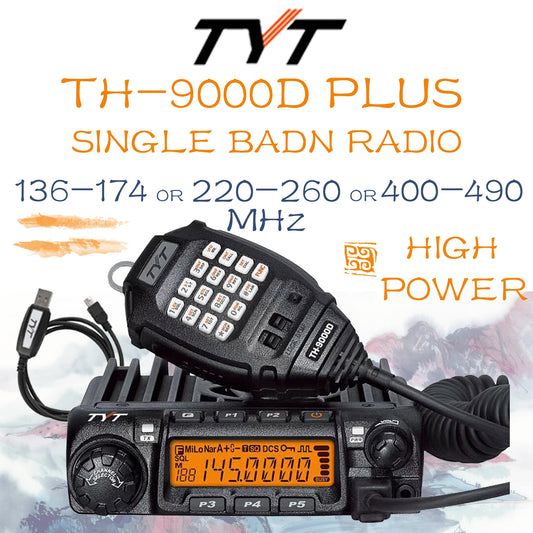 AnyTone TH9000D Plus 65W Dual Band Mobile Radio Transceiver