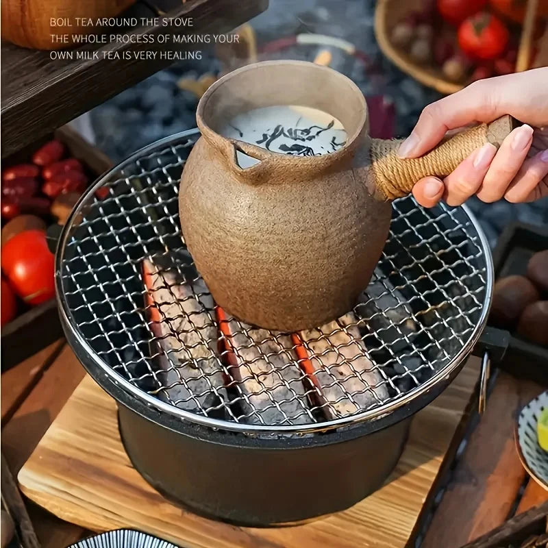 Zoe Cast Iron Charcoal And Alcohol Outdoor Camping Stove