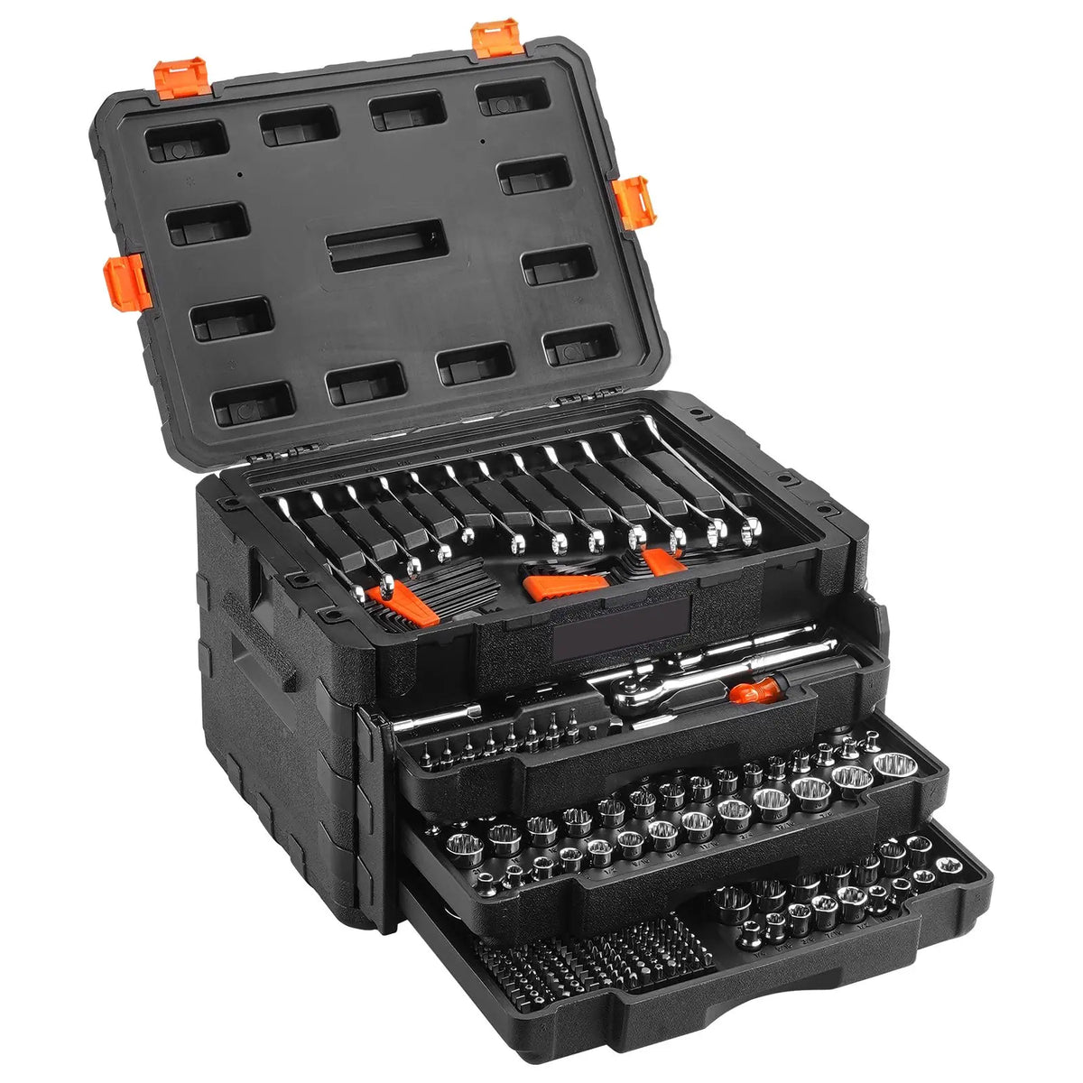 Professional 450 Piece Mechanics Tool Set With Storage Case