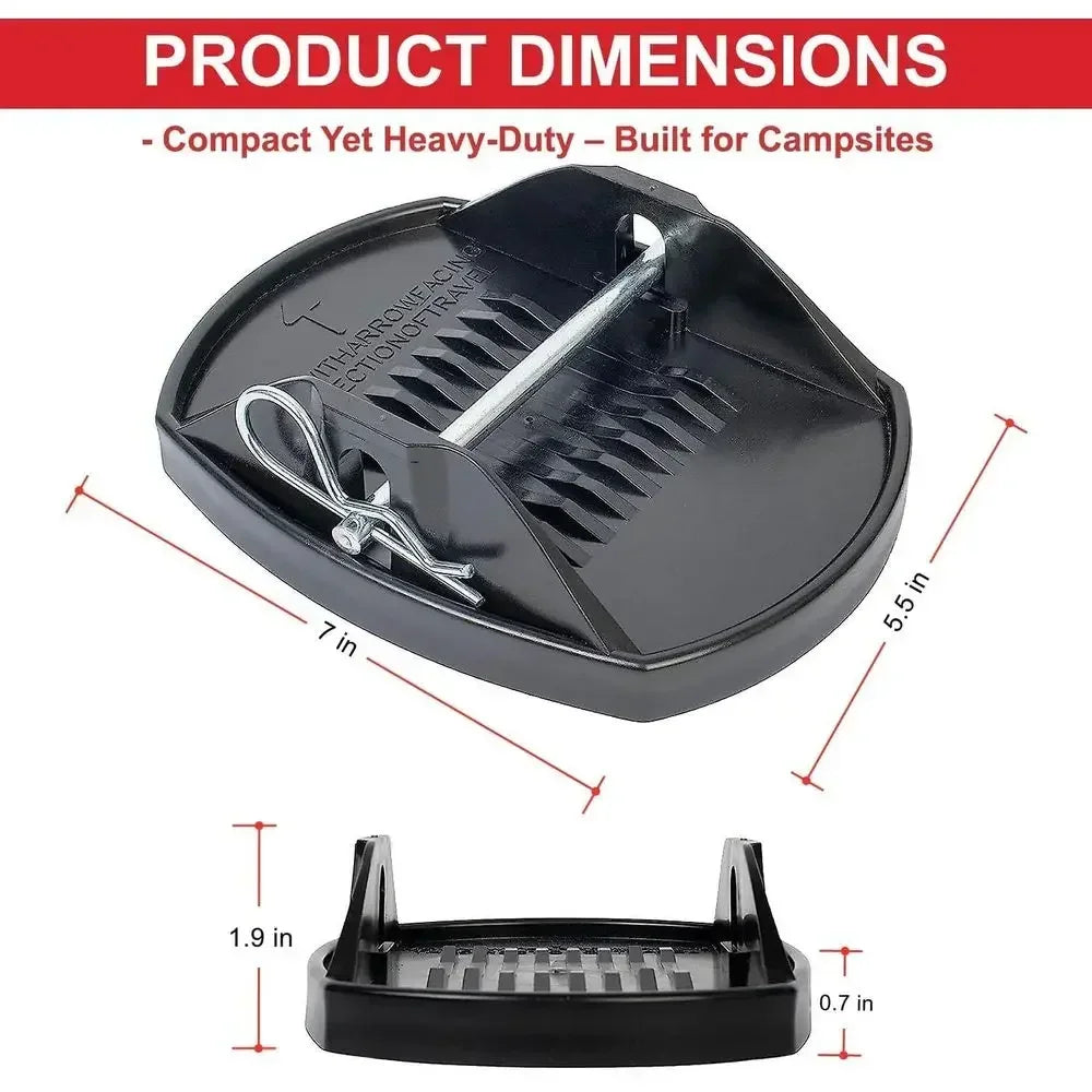 Heavy Duty RV Trailer Stabilizer Leg Anti Sink Foot Pads