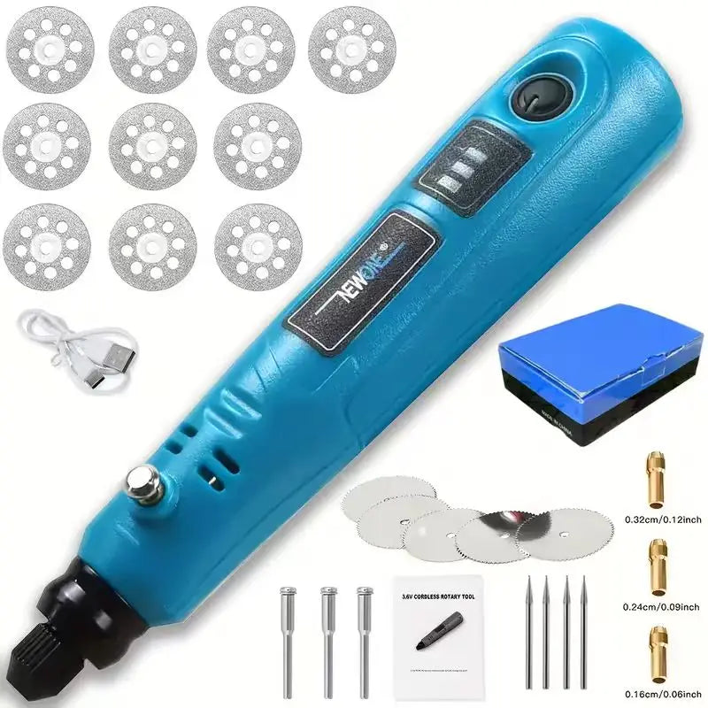 Newone Mini Cordless Rotary Tool Kit With Variable Speed Control