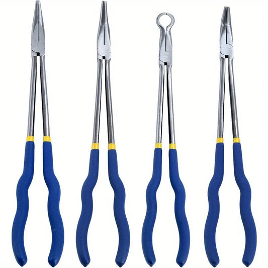 Professional Long Reach Pliers Set For Automotive And Electrical Work