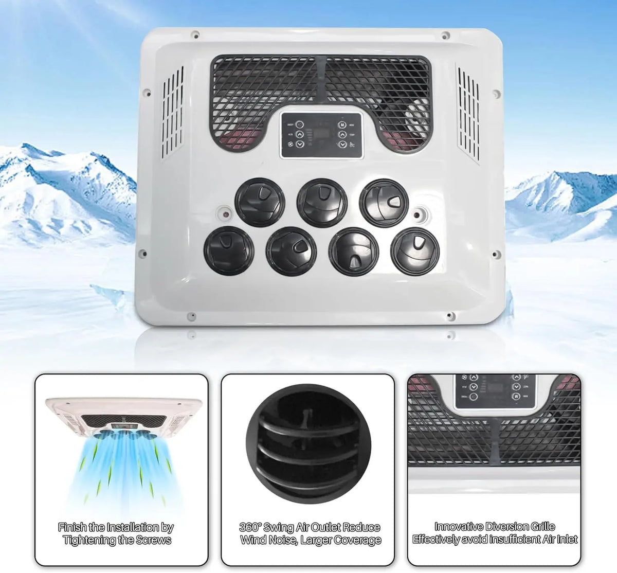 Treeligo 12V 24V Rooftop Air Conditioner For Campers And Trucks