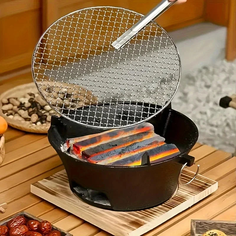 Zoe Cast Iron Charcoal And Alcohol Outdoor Camping Stove