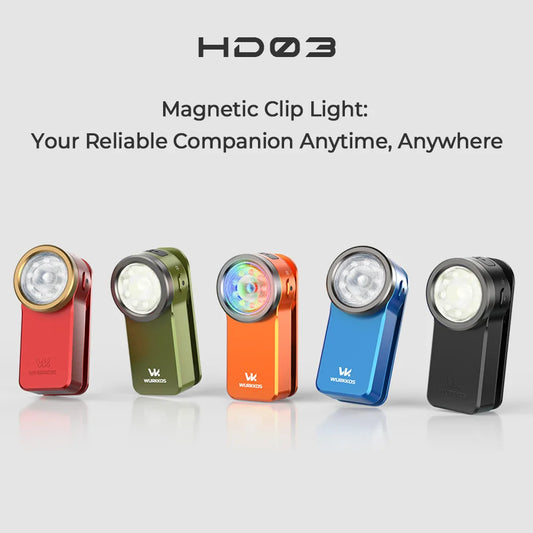 Wurkkos HD03 Clip On USB Rechargeable LED Flashlight