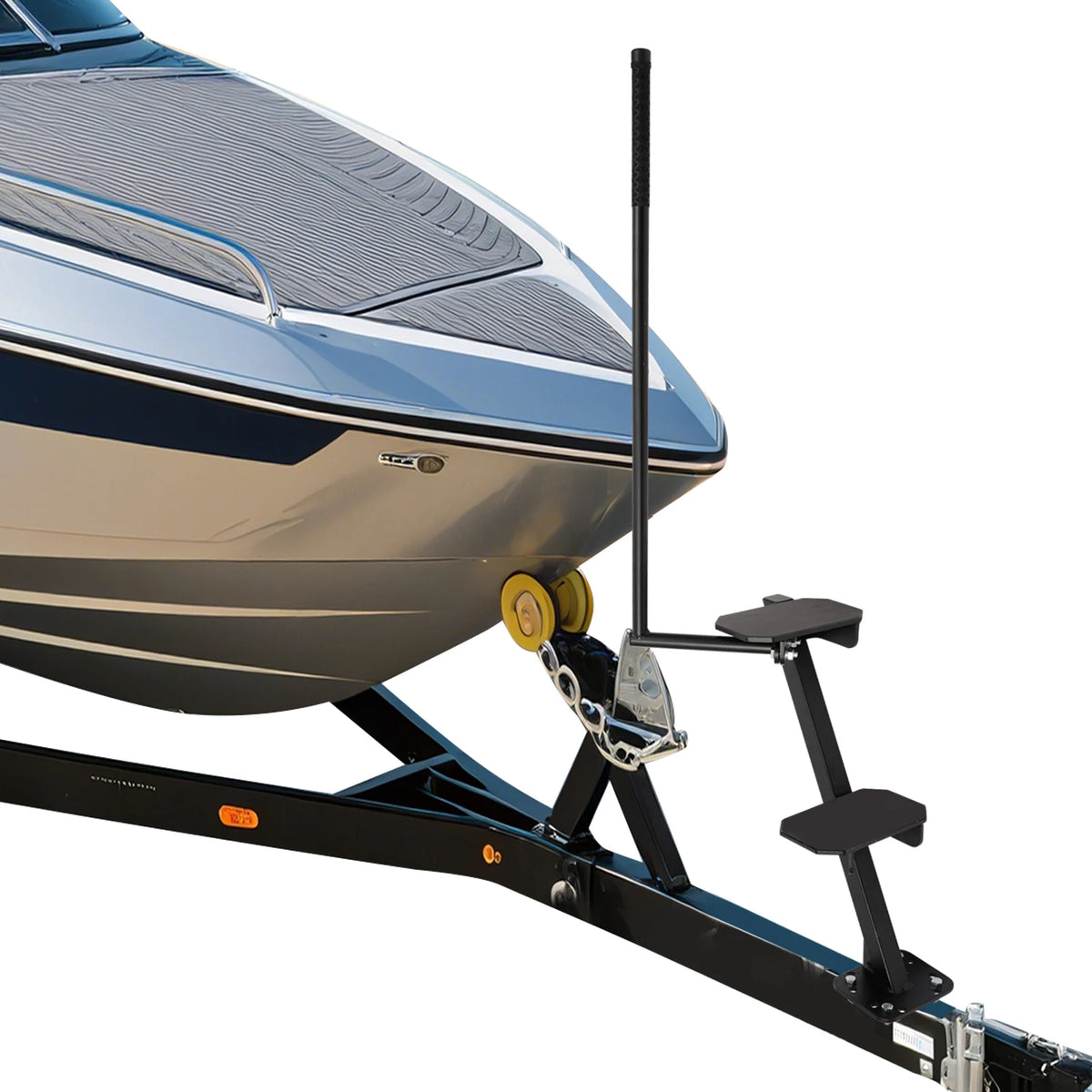 Heavy Duty Steel Marine Boarding Steps With Non Slip Handrail