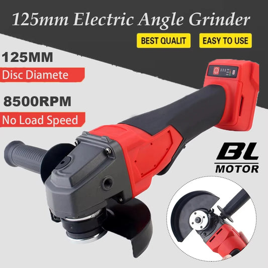 Magnitt Brushless Electric Angle Grinder With Three Gear Settings