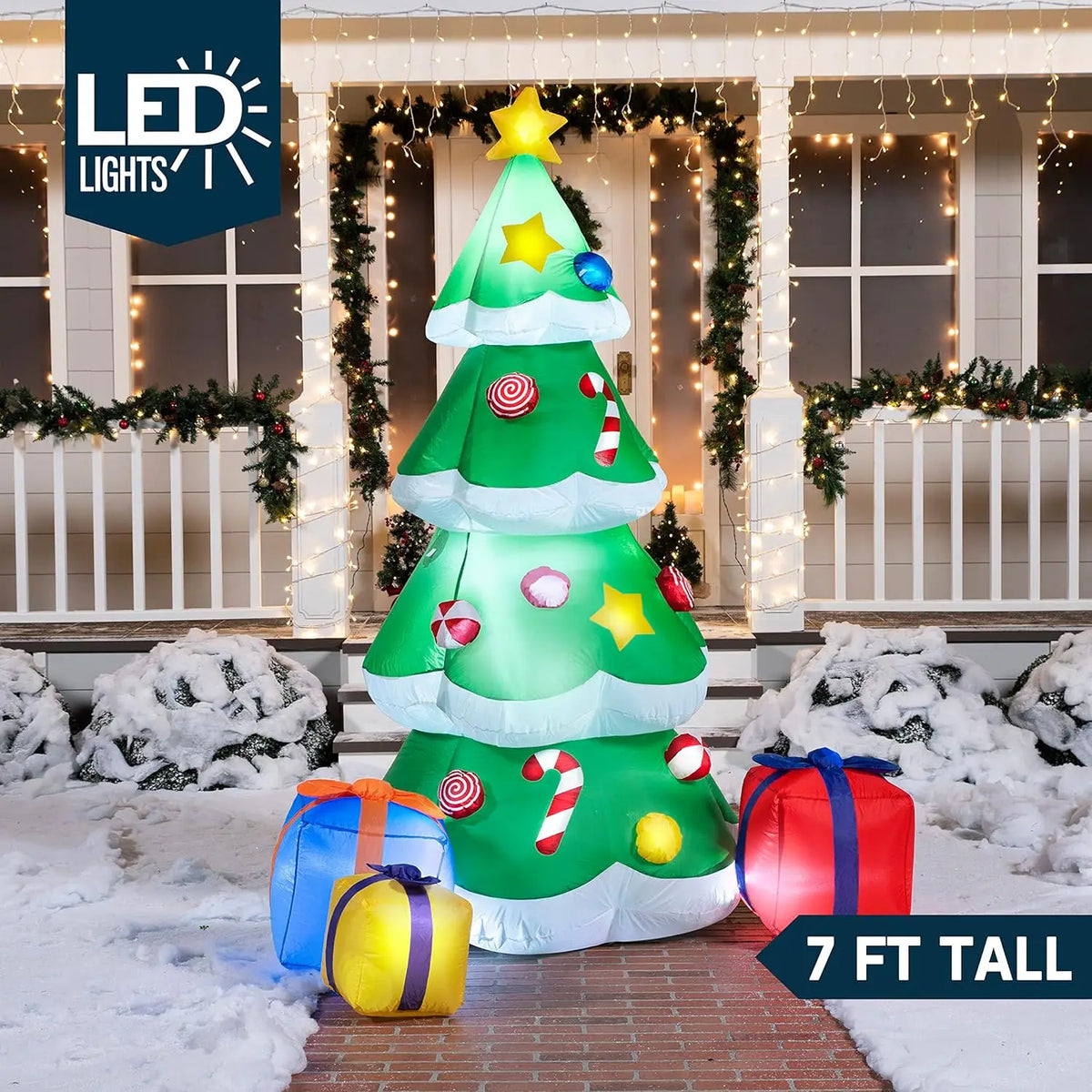 Joyfy Christmas Inflatable Nativity Scene With Led Lights