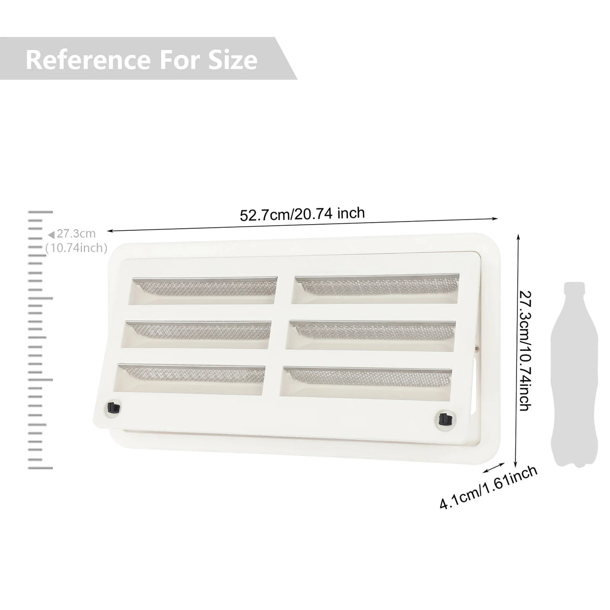Bymaocar RV Fridge Vent Cover With Protective Mesh Grille