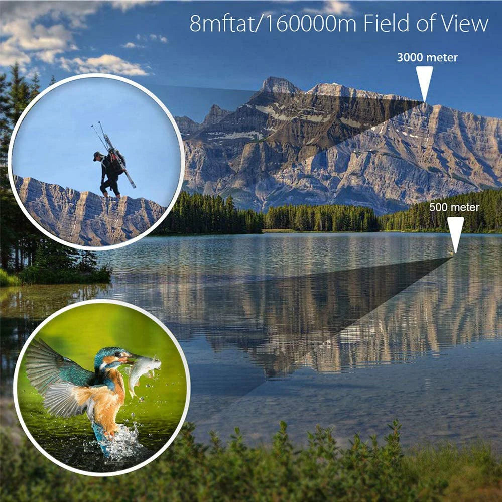 Tensdarcam 8X Portable Binoculars For Hunting And Bird Watching