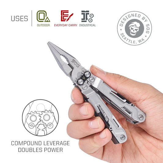 SOG PowerPint Multifunctional Stainless Steel Compact EDC Hand Tool