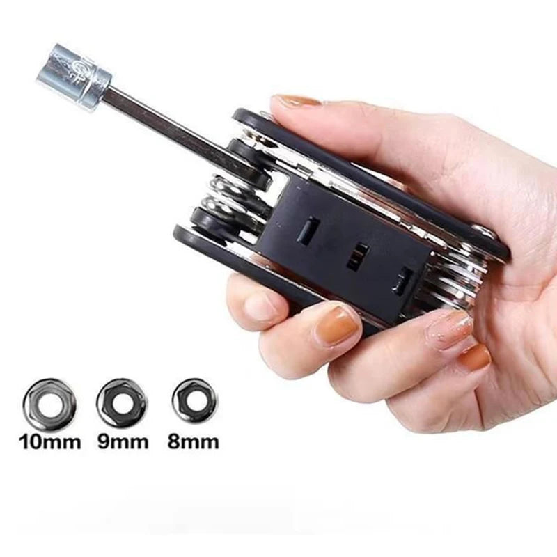 16 In 1 Professional Socket Wrench Set Stainless Steel