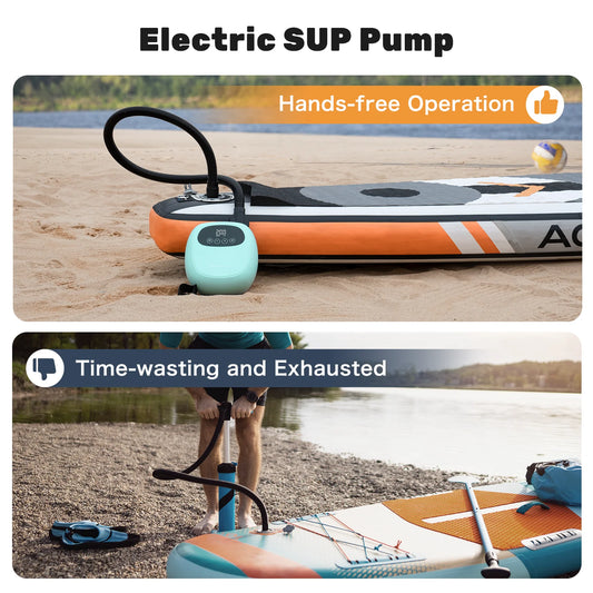 Dwndpump Electric SUP Pump 20 PSI With Rechargeable Battery
