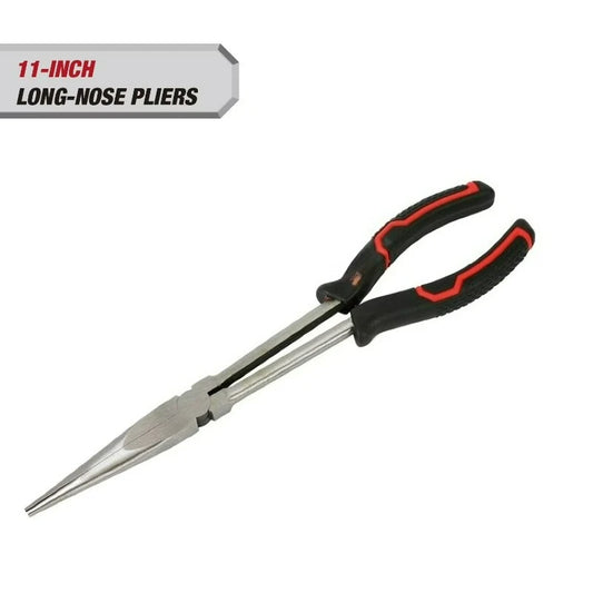 Precision Long Nose Pliers With Ergonomic Soft Grip Handles