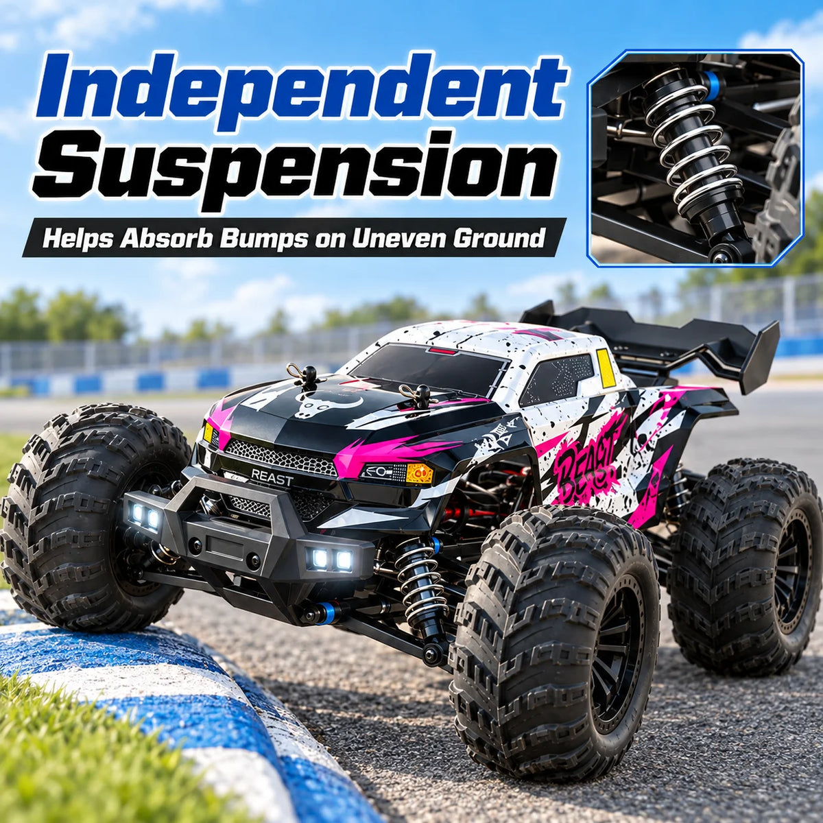 ZNLYRION 4WD Brushless Off Road Remote Control Monster Truck