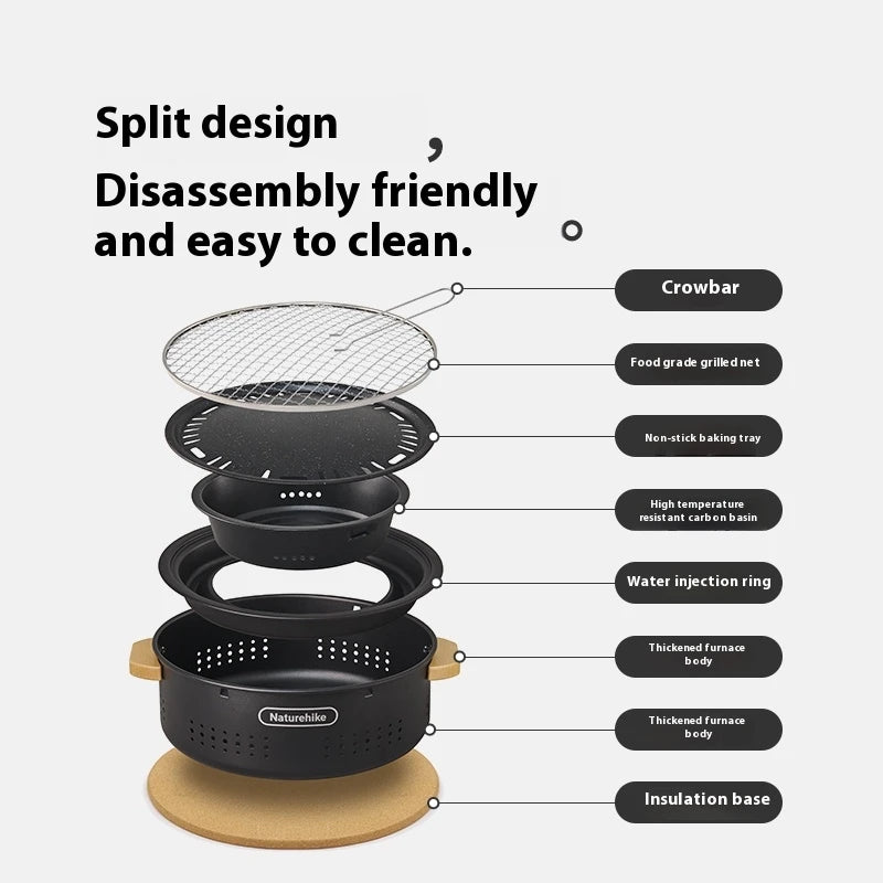 Naturehike Portable Charcoal Grill Stove For Outdoor Camping