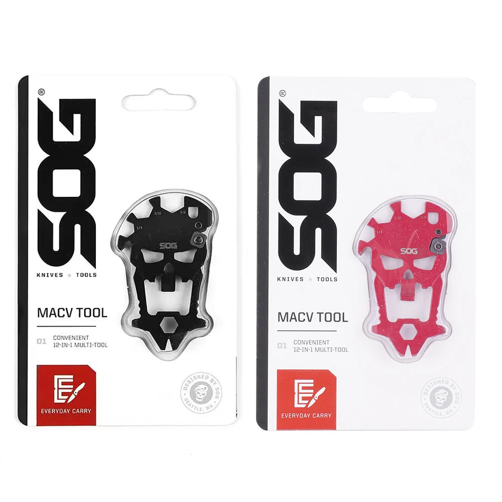 SOG MacV 12 Function Stainless Steel Pocket Multi Tool