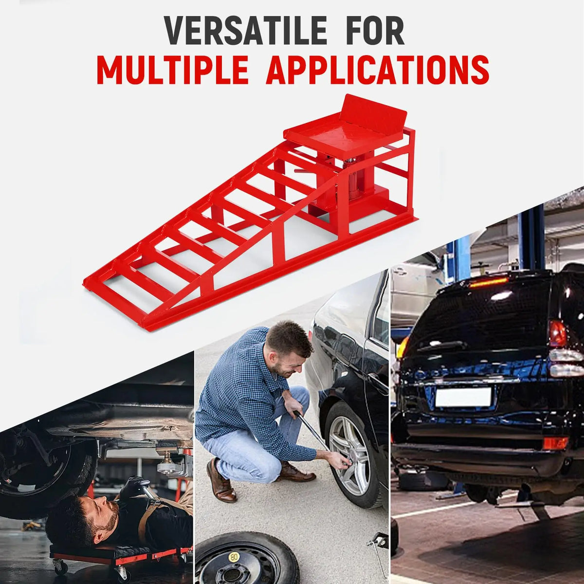 Garvee Heavy Duty Hydraulic Car Ramps For Vehicles Garage Repair