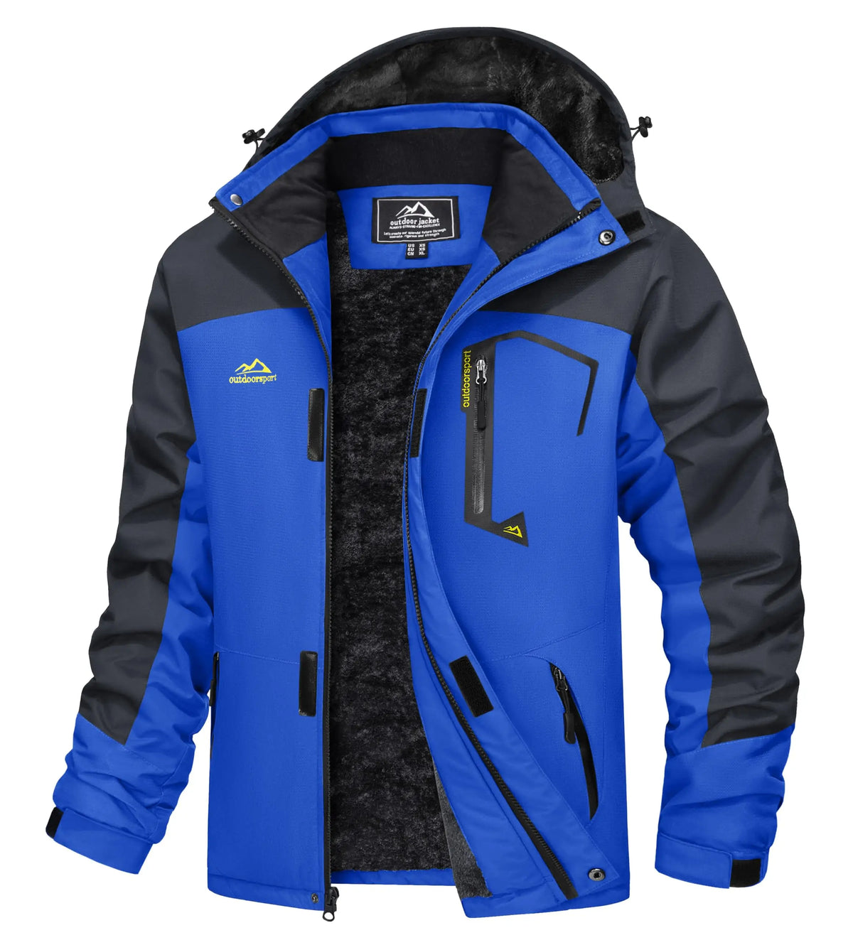 Cavva Men Fleece Lined Windproof Water Resistant Ski Jacket