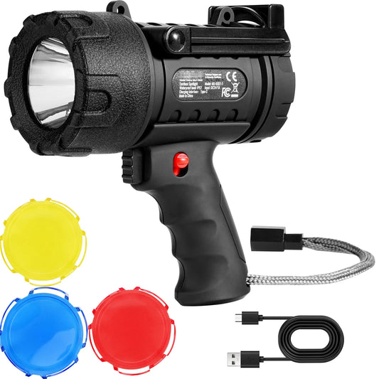 Professional Rechargeable Spotlight With Four Modes For Outdoor Camping Travel