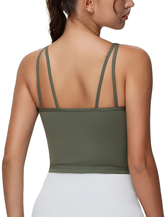 The Gym People Women Longline Padded Wireless Yoga Sports Bra