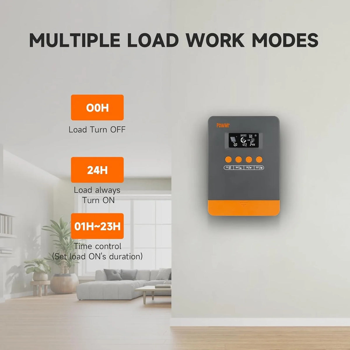 PowMr MPPT Solar Charge Controller Supports 12V And 24V Batteries
