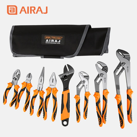 AIRAJ 9 Piece Multi Functional Hand Tools Pliers Wrench Scissors