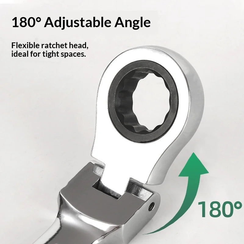 Professional Carbon Steel Double End Ratchet Wrench Set