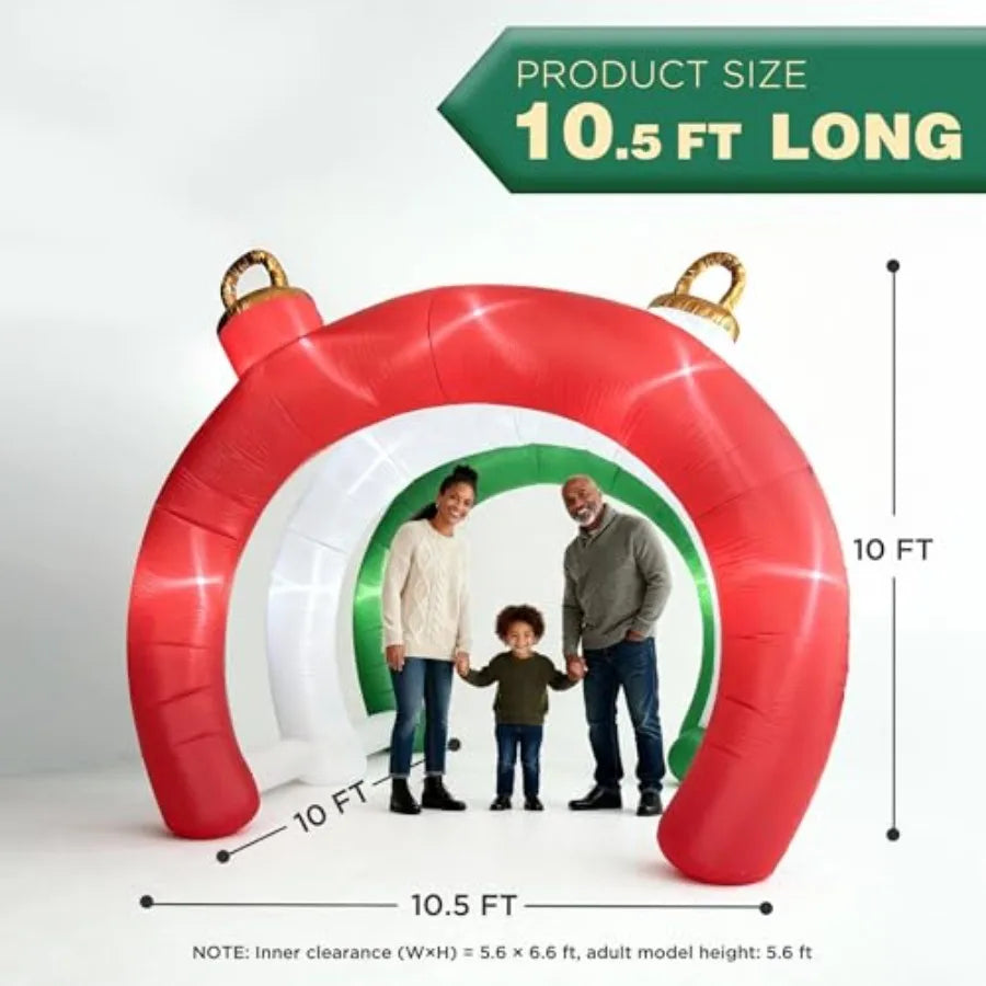 SHXI Christmas Inflatable Ornament Tunnel Arch Outdoor Decor