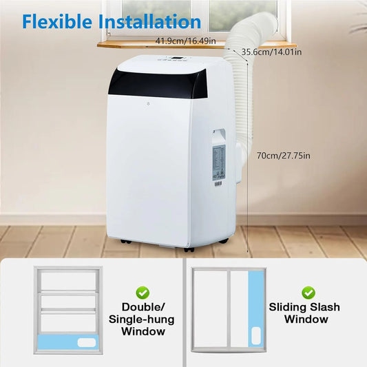 Adoolla Portable 14000 BTU Air Conditioner 3IN1 Cooling Fan Dehumidifier