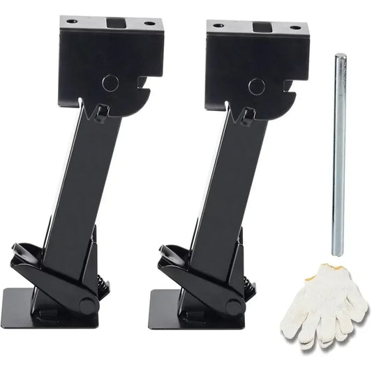 Set Of Two Folding Trailer Stabilizer Jacks For Rv Campers