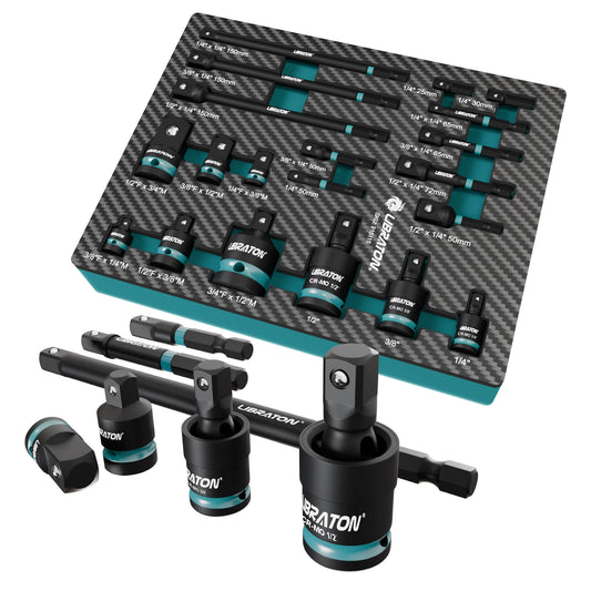Sixpray Chrome Vanadium Socket Adapter And Reducer Set