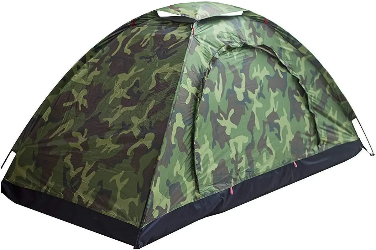 Quick Automatic Two Person Camouflage Backpacking Tent With Storage Bag