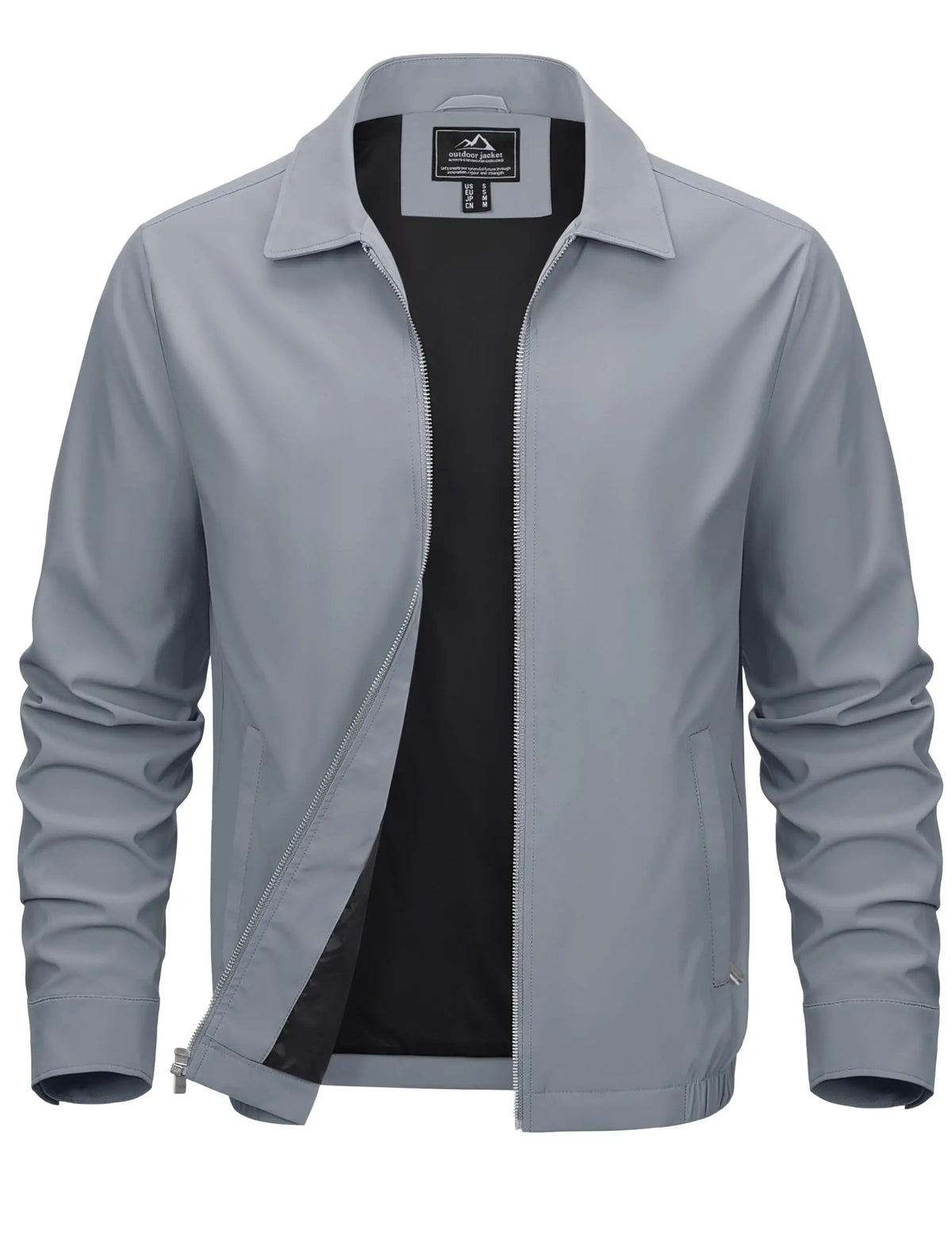 Cavva Men's Lightweight Windbreaker Jacket With Zip Pockets