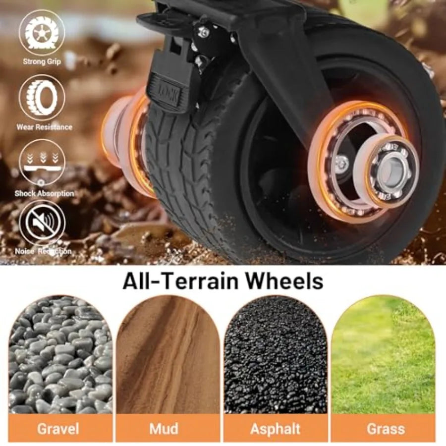 Heavy Duty Collapsible Steel Wagon With Large Wheels For Camping