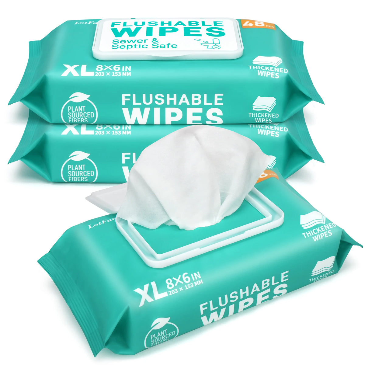 Flushable Thickened Wet Wipes For Personal And Household Cleaning