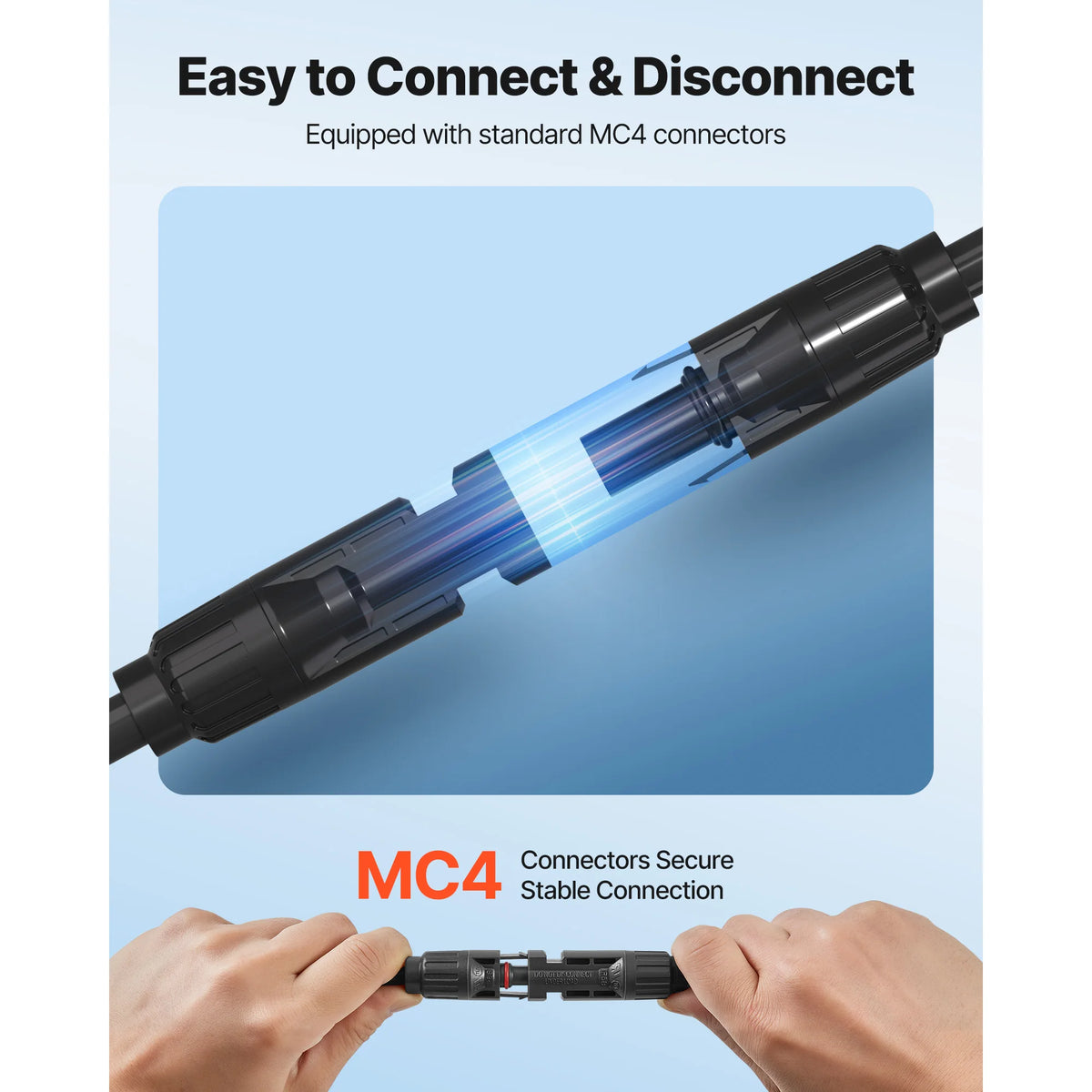 SucceBuy Solar Panel Extension Cable With MC4 Connectors