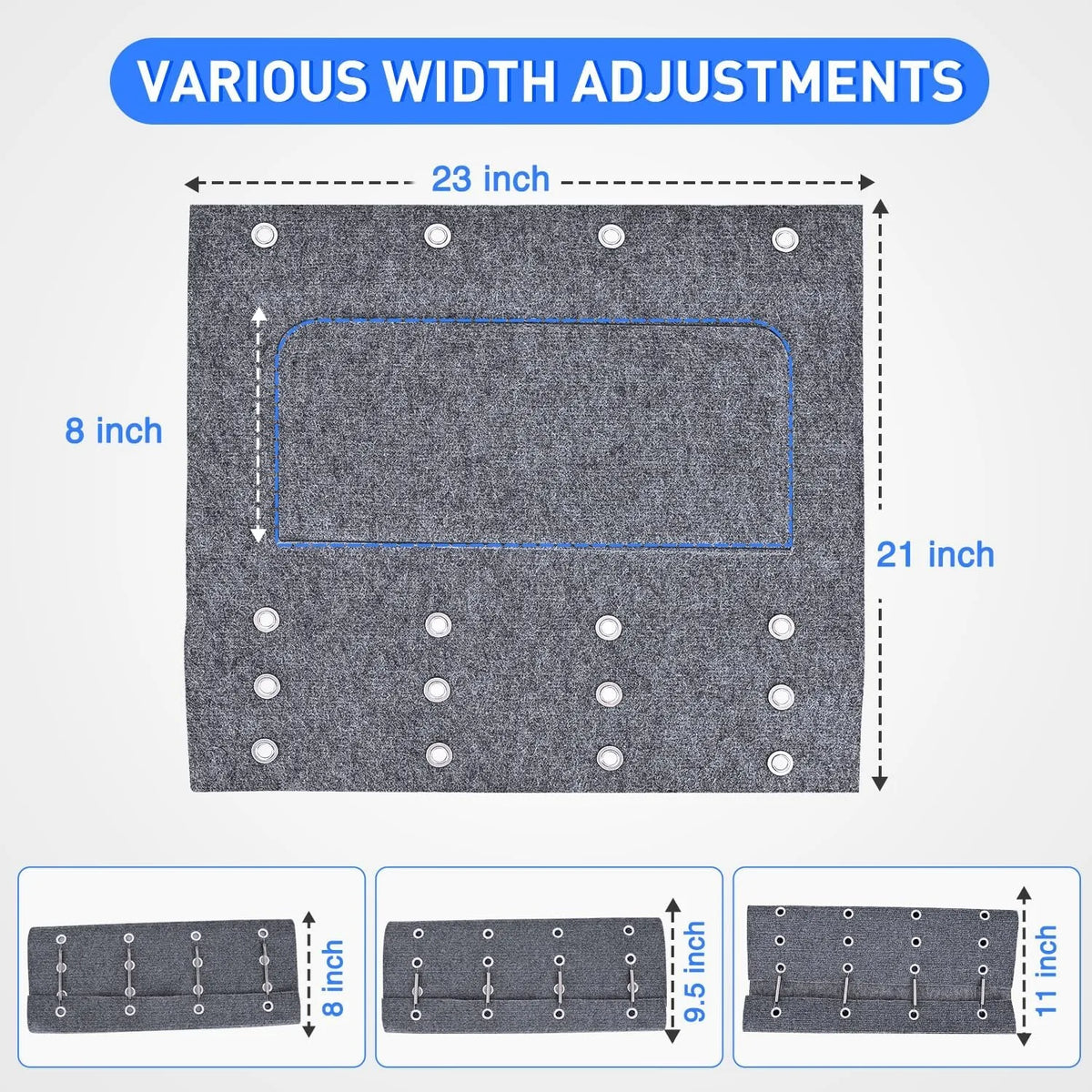 Nilight Adjustable Wrap Around RV Step Carpet Covers With Springs