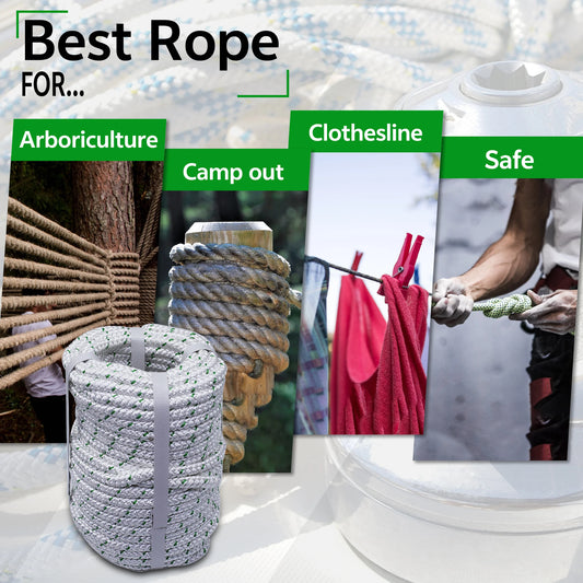 Premium Polyester Braided Rope For Tree Work And Outdoor Tasks